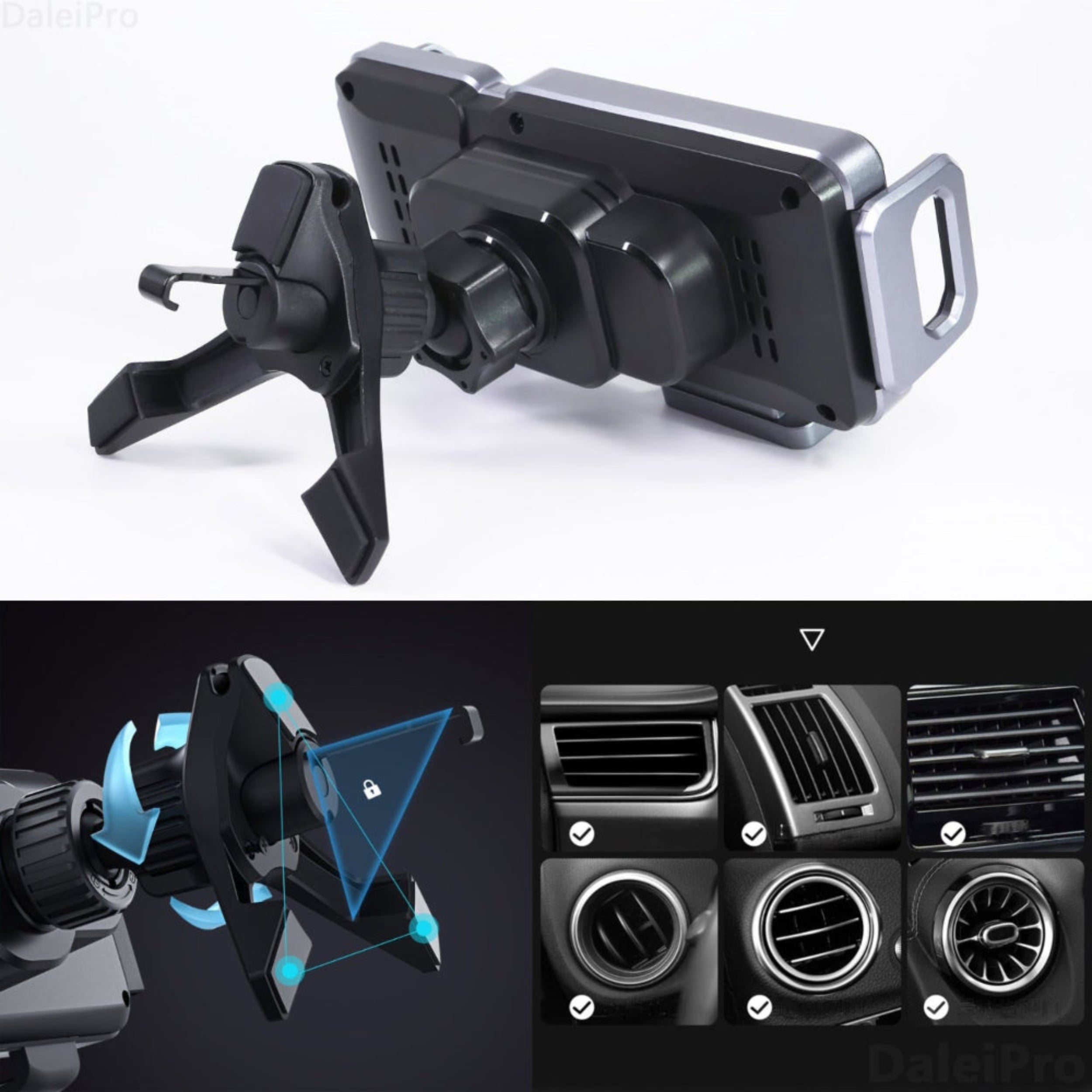 Türkiye’de İlk! 15W Kablosuz Hızlı Şarjlı Araç İçi Otomatik Telefon Tutucu