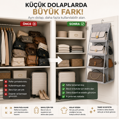 Premium Askılı Çanta Organizeri