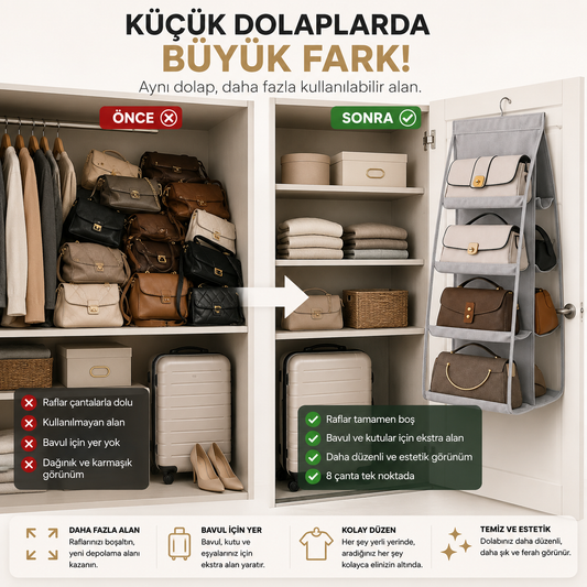 Premium Askılı Çanta Organizeri