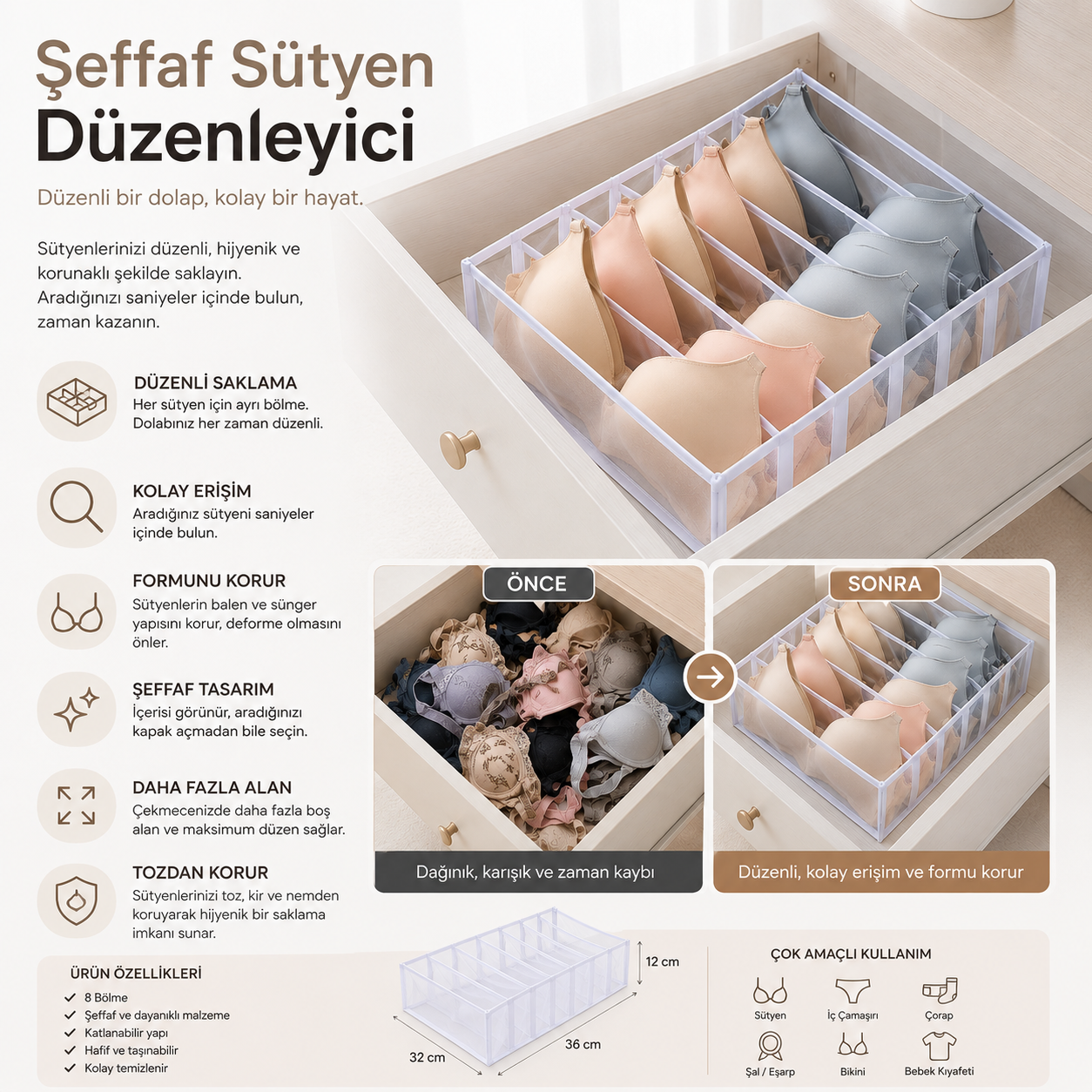 Premium Sütyen Düzenleyici